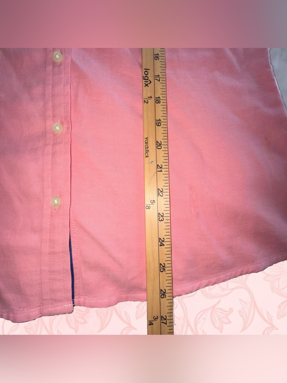 Banana Republic Women’s Cotton Oxford Shirt Long Sleeve Button Up Pink Size M - Picture 13 of 13